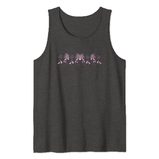 pink flowers plants nature Tank Tops