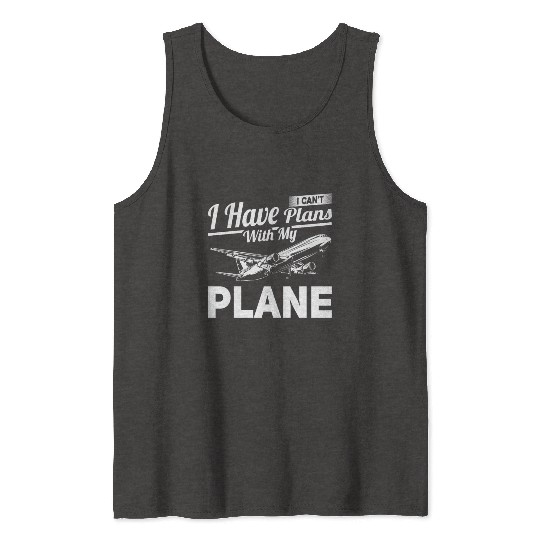 Airline Pilot Pun Aircraft Pilot Aeroplane Tank Tops