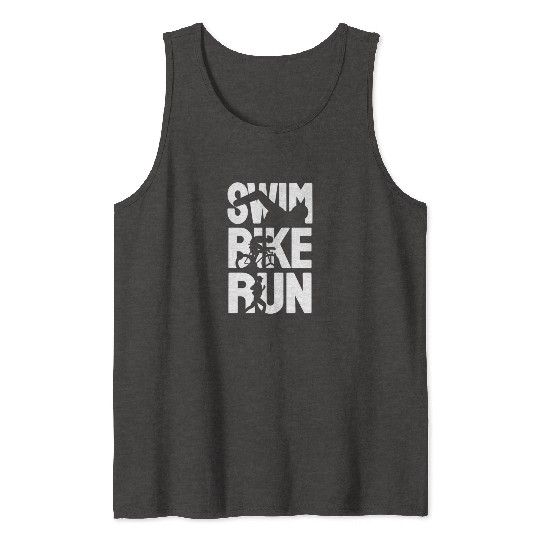 Swim Bike Run Tank Tops
