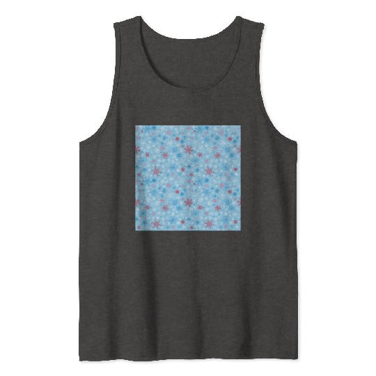 Snowflakes Pattern Colorful Tank Tops
