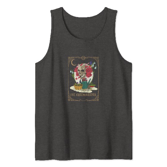 Keeper Plants Tarot Card Occult Club Gothic Tank Tops