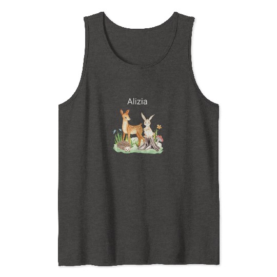 Animal deer rabbit hedgehog Alizia Tank Tops