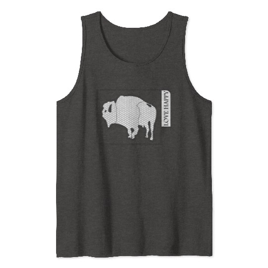BUFFALO LOVE HAPPY Tank Tops