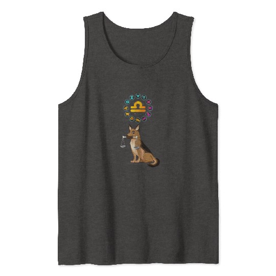 Funny Dog Lover Horoscope Libra Zodiac Sign Cool Tank Tops