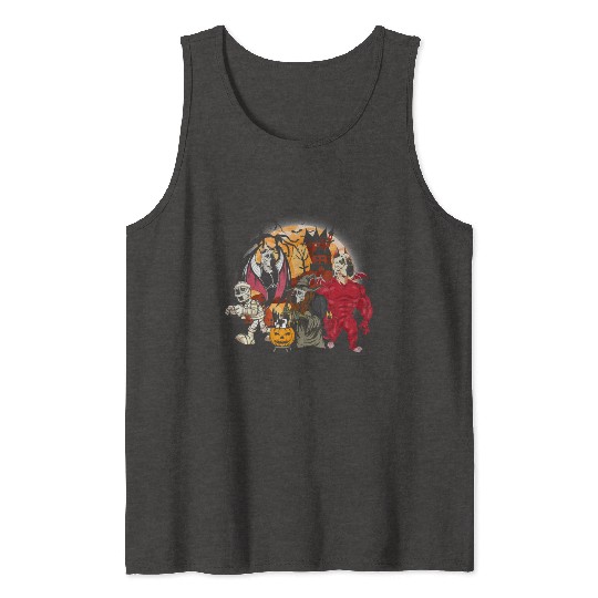 Great Dane Vampire Mummy Evil Witch Halloween Tank Tops