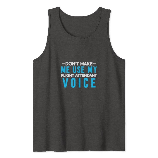 Flight Attendant Stewardess Cabin Crew Tank Tops