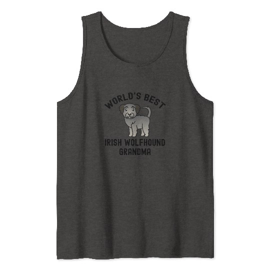 World's Best Irish Wolfhound Grandma Tank Tops