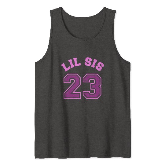 Lil Sis 2023 Little Sister Baby Family Birth Child Tank Tops