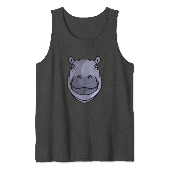 Hippo Head Tank Tops