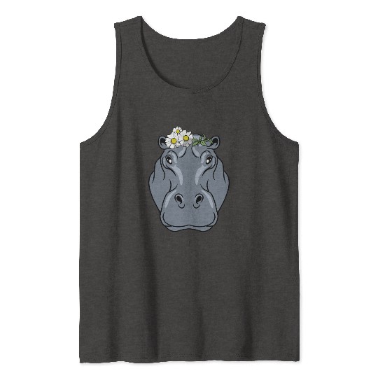 Shi is Hippo Tank Tops
