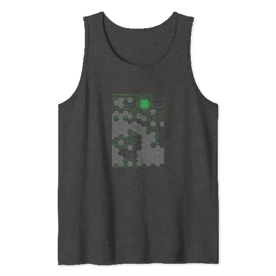 Computer Science Circuit Board Tank Tops