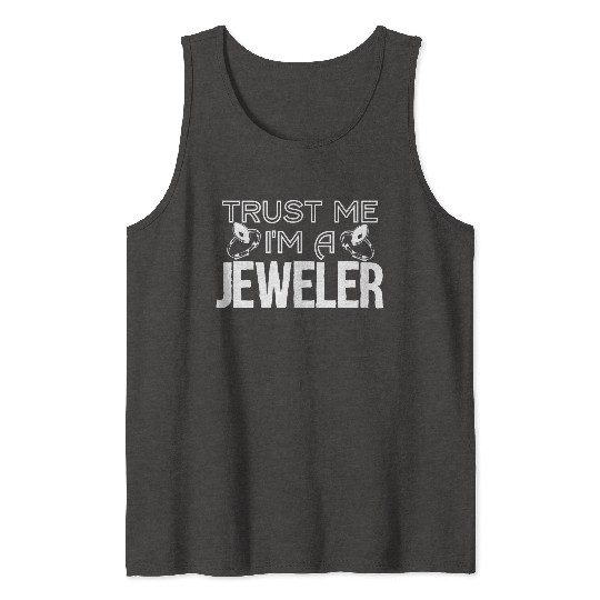 Jewellery Joke Jeweler Jewelry Diamond Gemstone Tank Tops