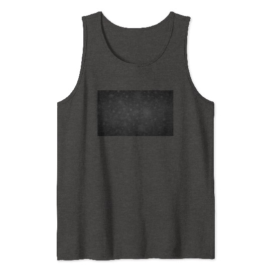 Moody Black Snowflakes Pattern Tank Tops