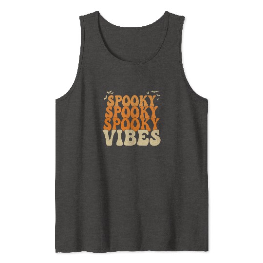 Retro Spooky Vibes Halloween Tank Tops