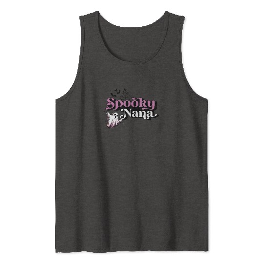 Cute Spooky Auntie Halloween Aunt Tank Tops