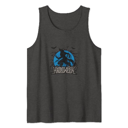 Werewolf howling at the moon Tank Tops