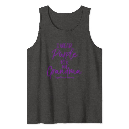I Wear Purple for My Grandma Tank Tops for Grandkids P