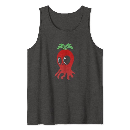 Red ghost boo! cute and happy design Tank Tops