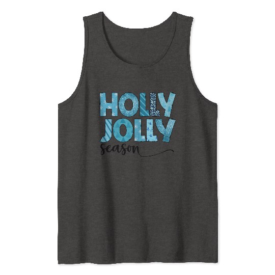 Holly Jolly season sublimation Tank Tops