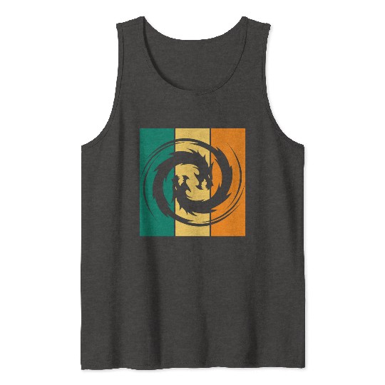 Dragon Ying Yang Tank Tops