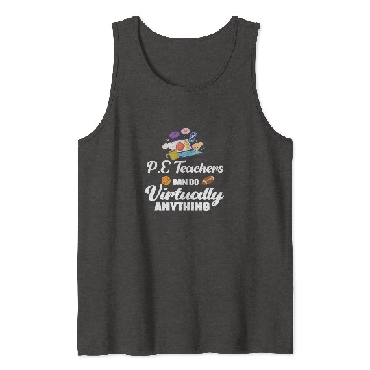 PE Teachers Virtual Phys Ed Physical Education Tank Tops