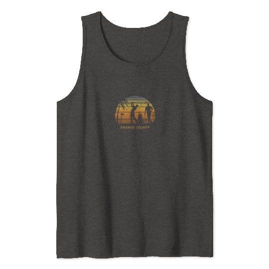 Retro Orange County Golf Golfing Fan Golfer Gift Tank Tops