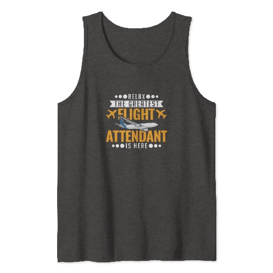 Flight Attendant Gift Stewardess Tank Tops
