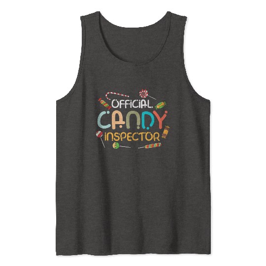 Halloween Costume Lollipop Official Candy Tank Tops