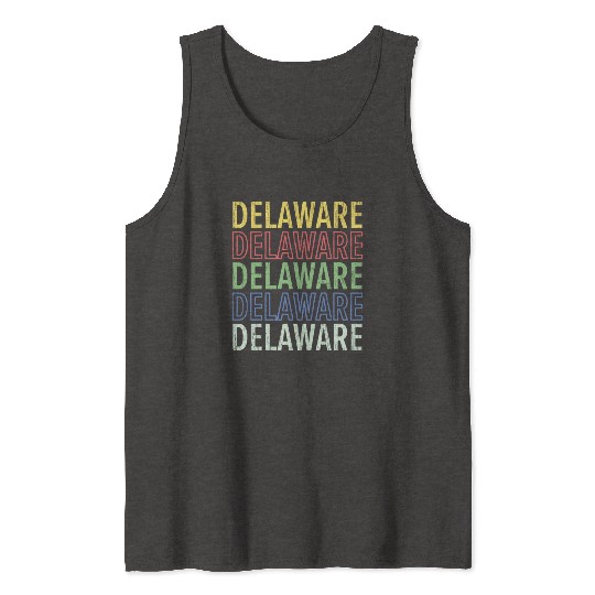 Delaware State USA America United States Tank Tops