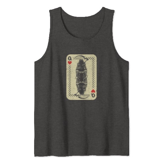 Santa Muerte Calavera Mexico Skeleton Poker Card D Tank Tops