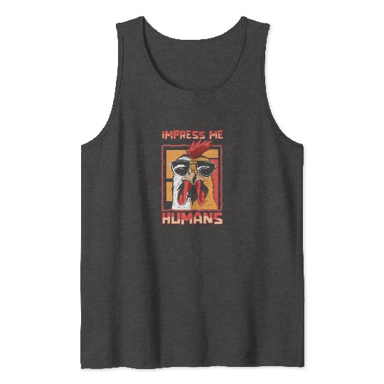 Rooster Cock Sunglasses Tank Tops
