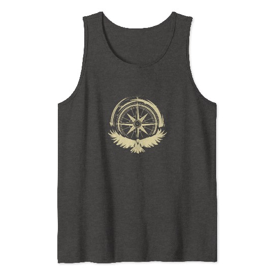Bird and Compass Camper Gift Tank Tops
