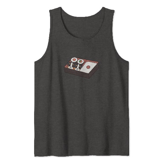 Sushi Bento Box Australian Shepherd Tank Tops