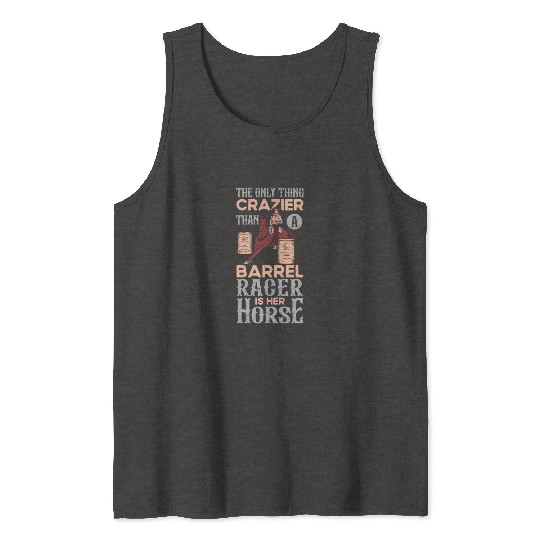 Barrel Racing Rodeo Equestrian Horse Barrel Racer Tank Tops