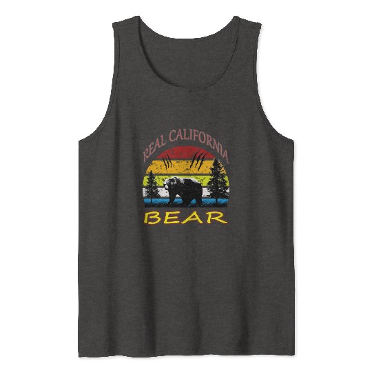 California BEAR Tank Tops