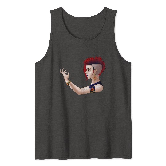 Goth Punk Girl Tank Tops