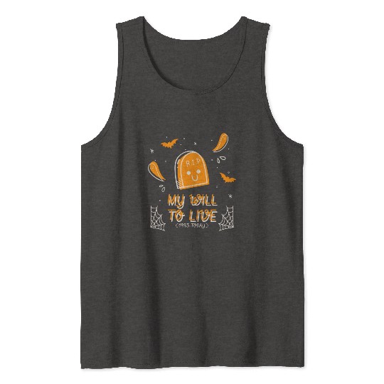 My will to live 1993 today halloween tombstone fun Tank Tops