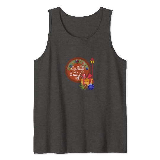 Cute A Christmas Carol God Bless Us Everyone Lamp Tank Tops