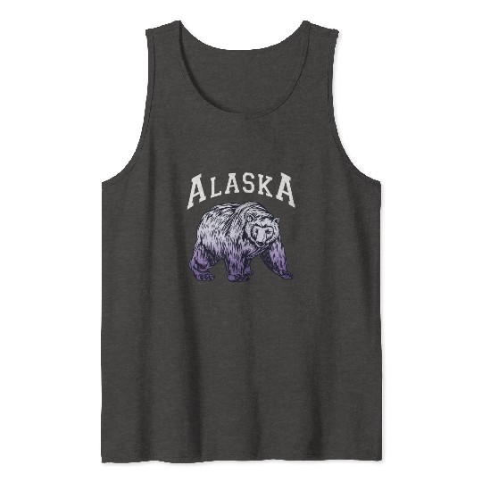 Alaska Gift USA Natur Bär Denali Grizzly Wald Tank Tops