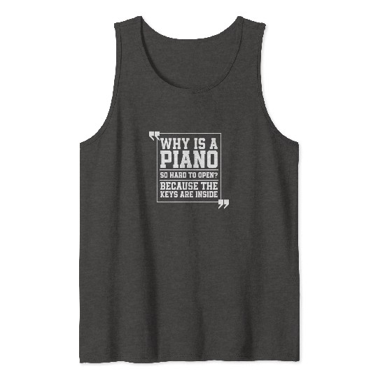 Music Teacher Piano Tank Tops