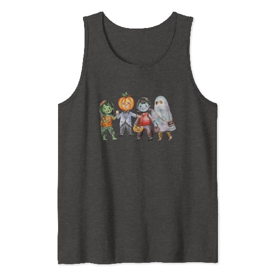 Halloween pumpkin spooky*T Tank Tops