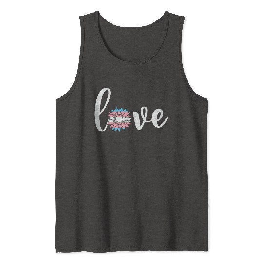 LBGT Flag Gay Pride Human Vintage Rainbow Tank Tops