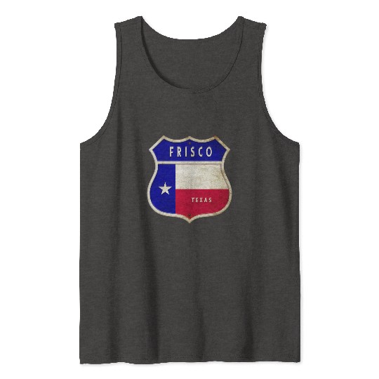 Frisco Texas crest flag design Tank Tops