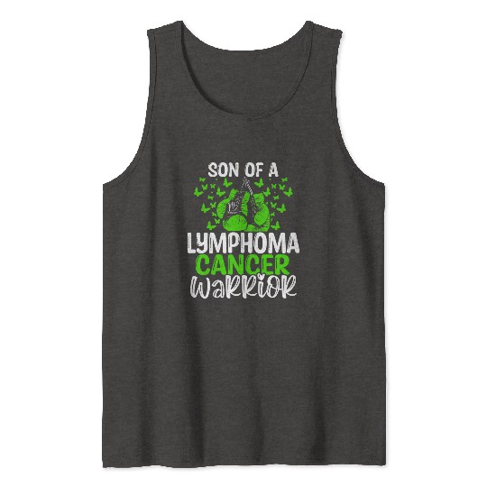 Lymphoma Cancer Awareness Month Ribbon Son Tank Tops