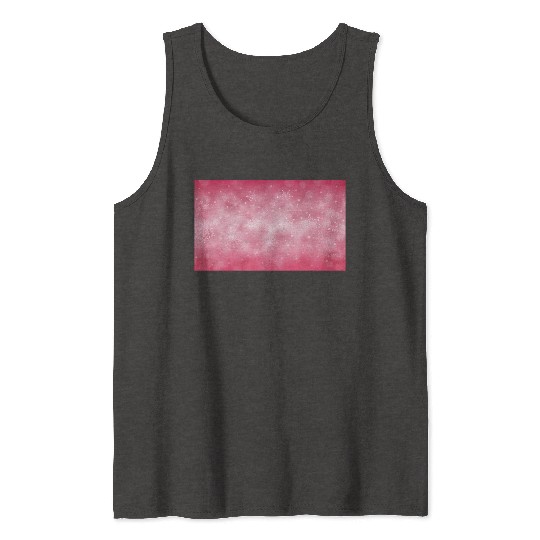 Pink Christmas Snowflakes Bokeh Winter Tank Tops
