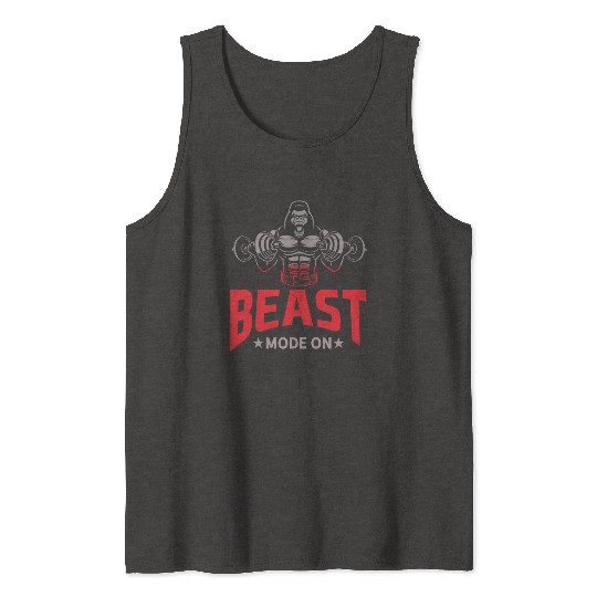 Gorilla Bodybuilding Beast Gym Motivation Tank Tops