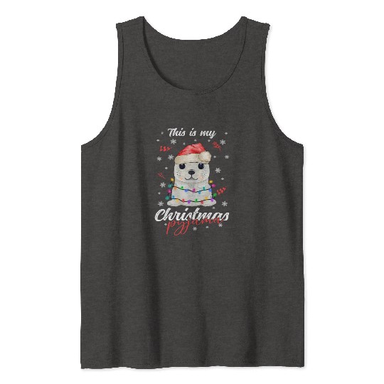 Winter Christmas Pyjama Seal Tank Tops
