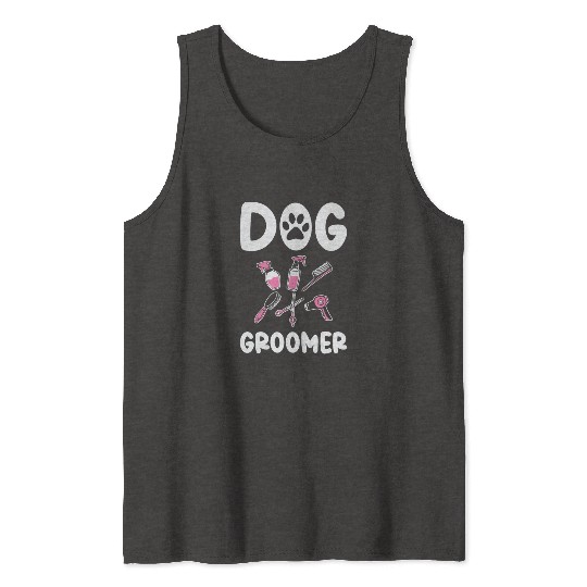Dog Groomer Canine Grooming Hygiene Tank Tops