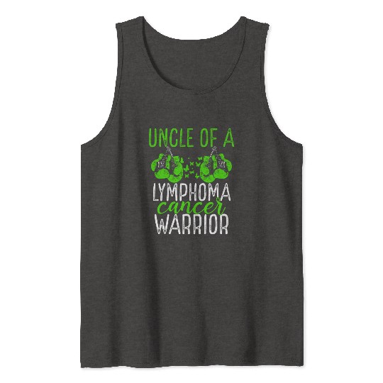 Uncle Lymphoma Cancer Awareness Niece Nephew Tank Tops