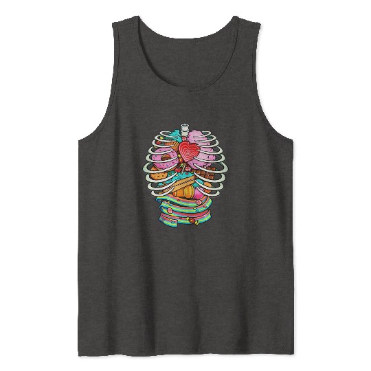 Unicorn Anatomy Sweet Inside Tank Tops